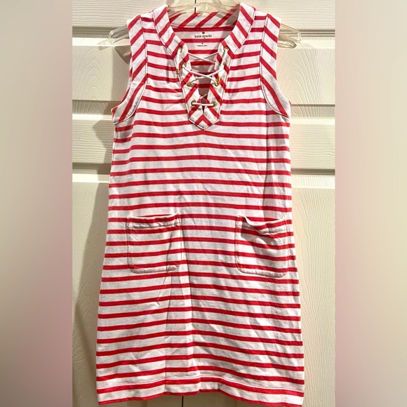 kate spade Dresses & Skirts - KATE SPADE New York Women’s Classic Red and White Striped Dress Sz Small